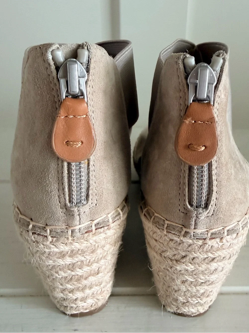 Gentle Souls Colleen Espadrille Wedge Sandals 7.5 M Pristine EUC
